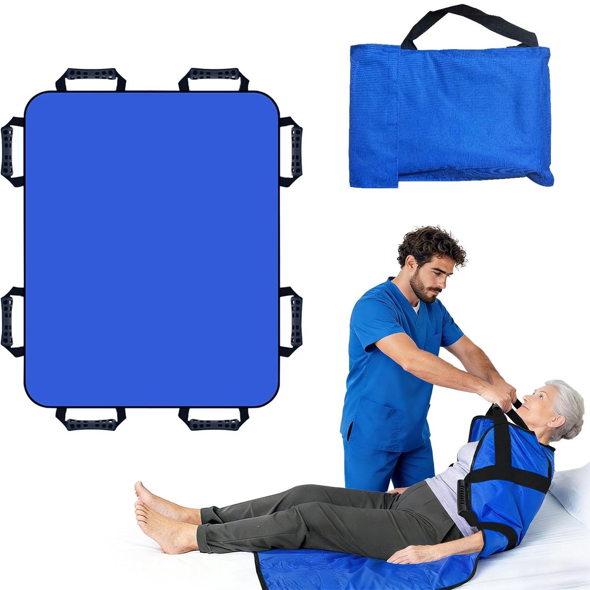 Elzusha - Patiënt Transfer Mat 120x100cm met Handgrepen