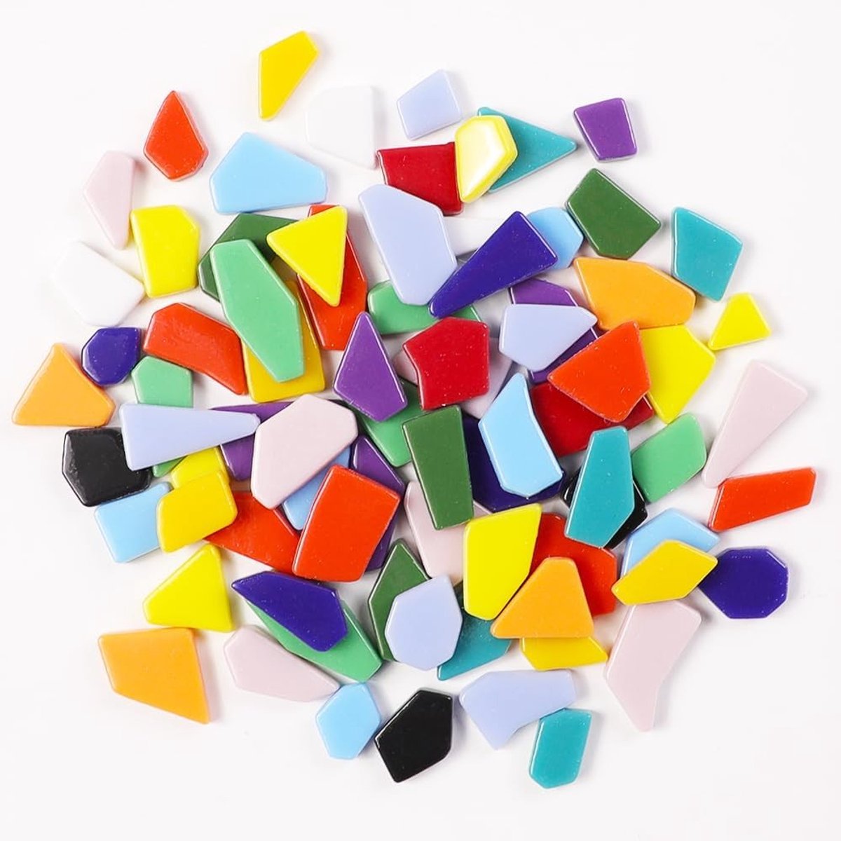 Mini Irreguliere Emaille Mozaïek Glazen Tegels voor Handwerk - Recycled Glas voor DIY en Massamozaïek Projecten, Kleine Formaten