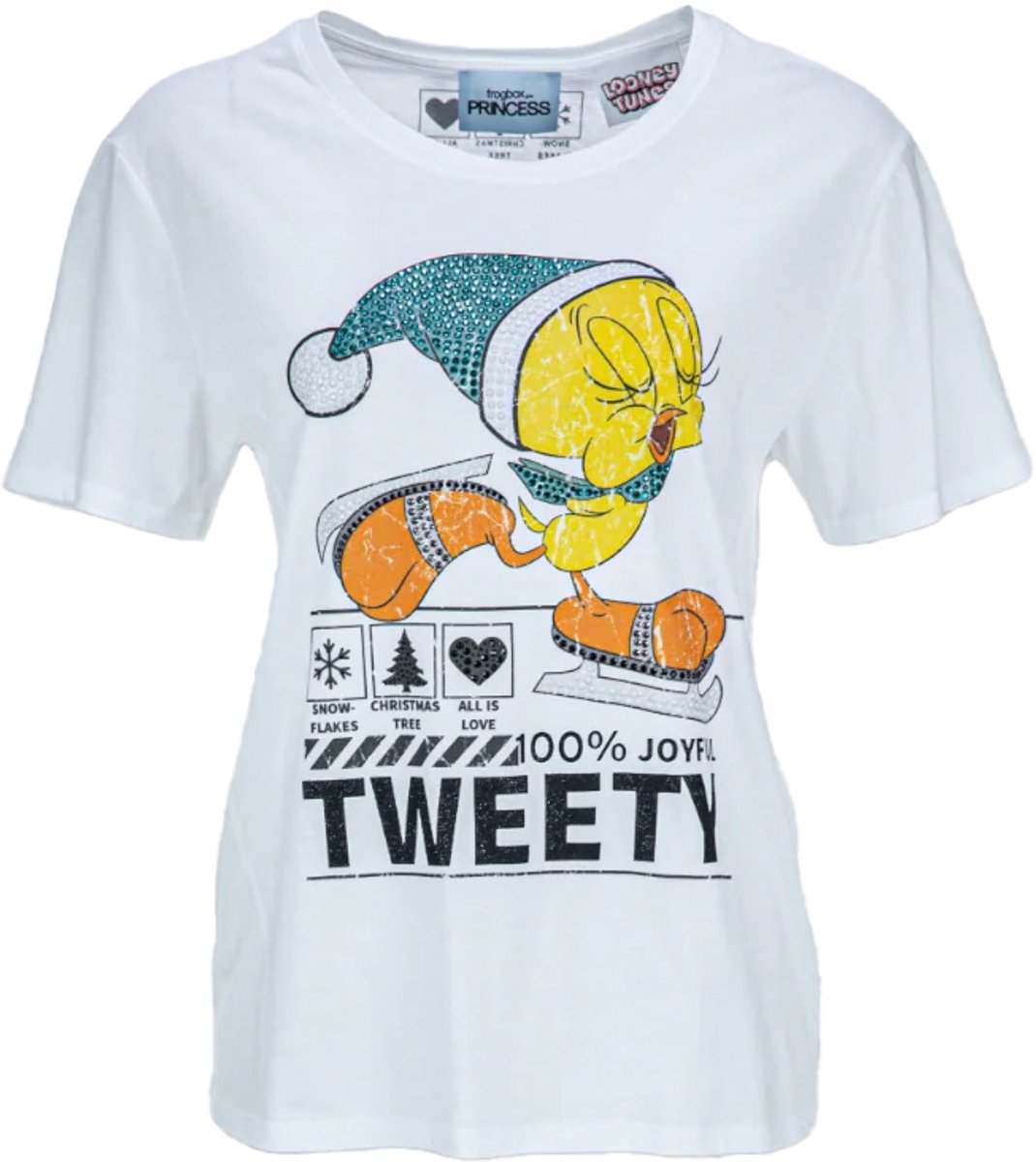 Frogbox goes Princess - t-shirt Tweety snow - maat 36