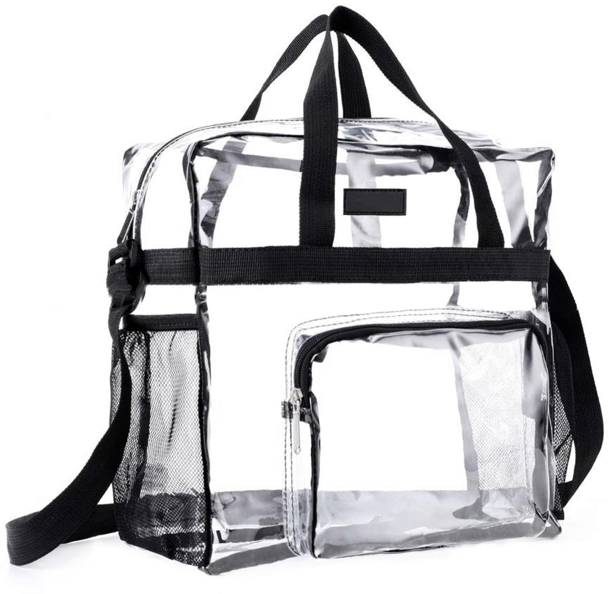 Elzusha - Transparante Zipper Tas 30 x 30 x 15 cm voor Diverse Gelegenheden