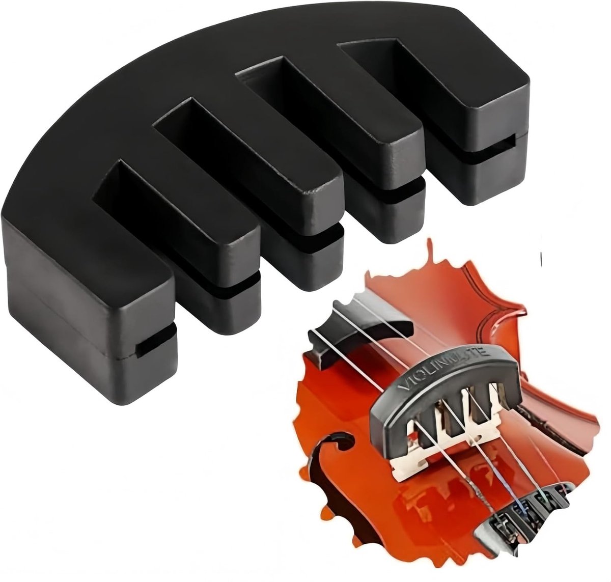 Rubber Demper voor Elektrische en Akoestische Viool - Accessoires voor Muziekinstrumenten en Vioolonderdelen