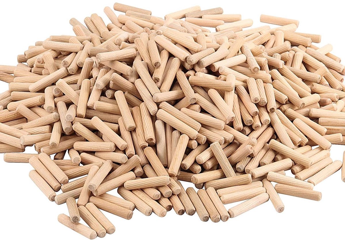 Elzusha - 1000 Houten Dowel Pins voor Houtbewerking en DIY Projecten