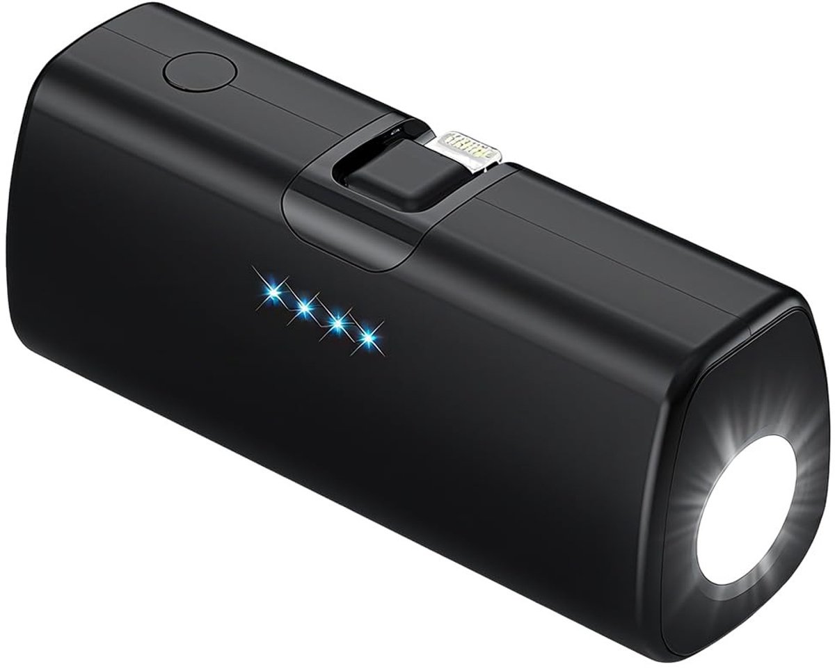Elzusha - Powerbank 5000mAh met Vouwbare USB-C Connector