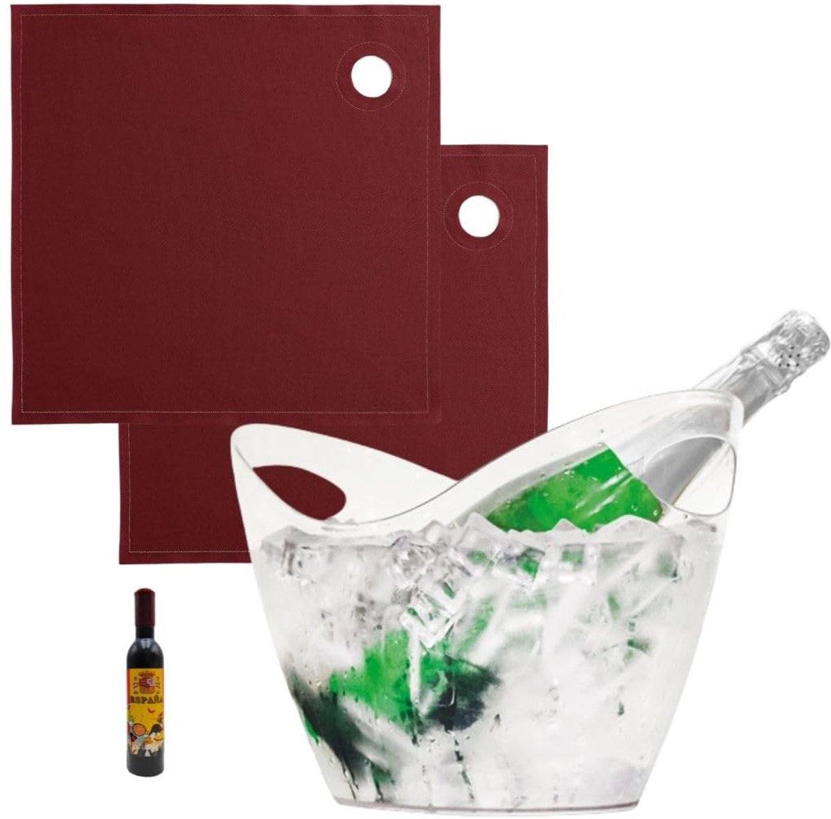 Elzusha - IJsemmer voor Champagne en Wijn met Accessoires