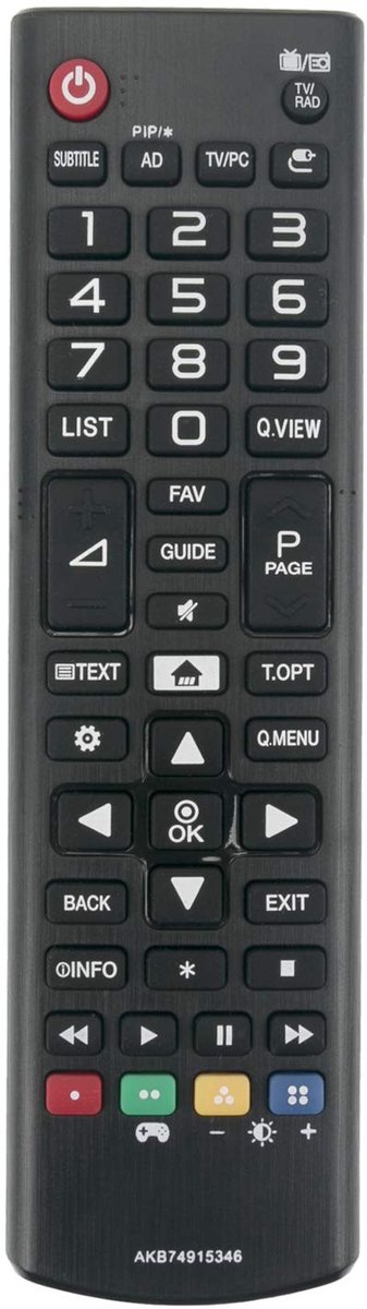 Elzusha - Ergonomische Afstandsbediening voor LG TV's