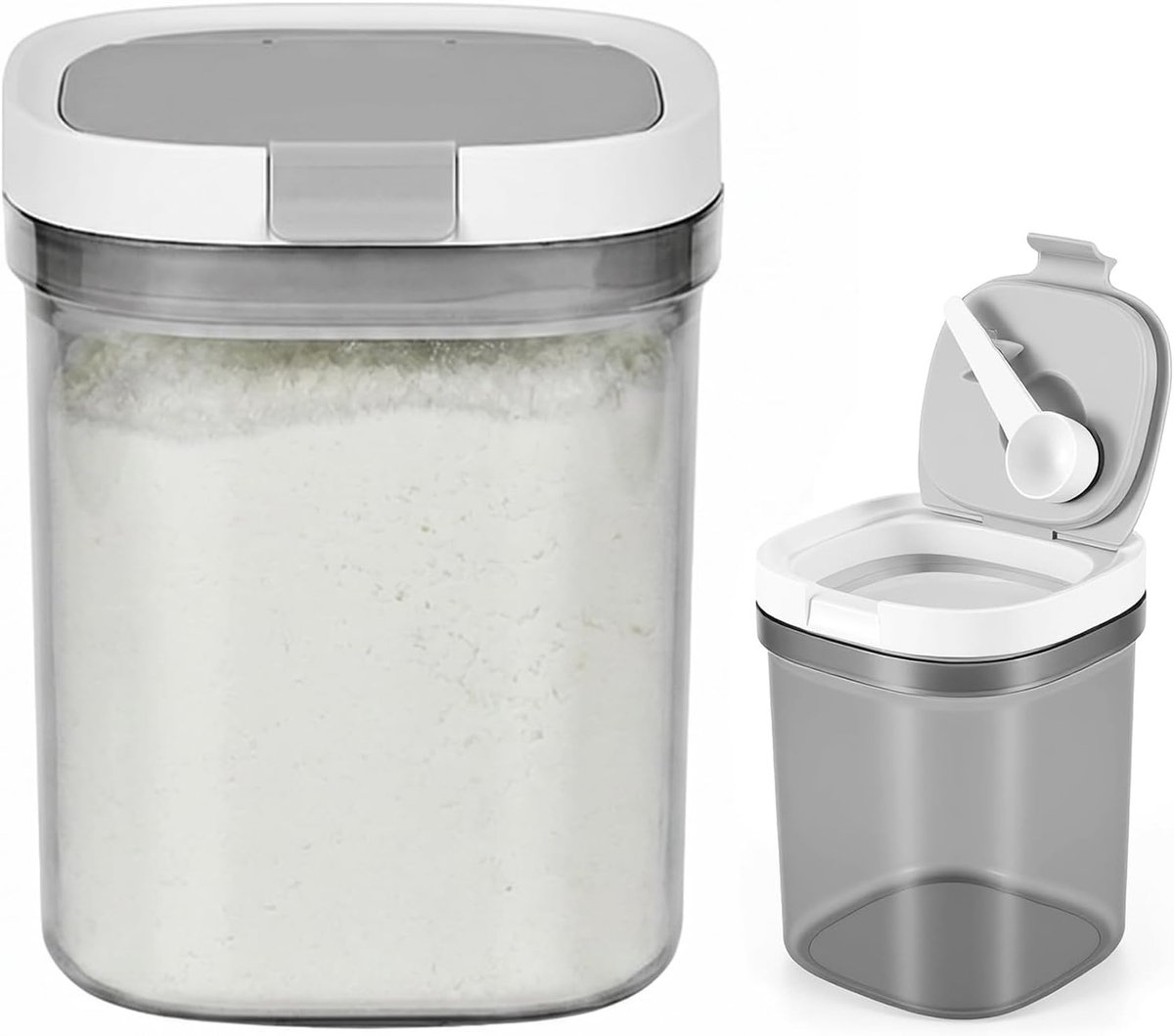 Airtight Koffiecontainer van 44 fl oz - Voedselopslag voor Koffiebonen, Vochtbestendig en Inclusief Lepel