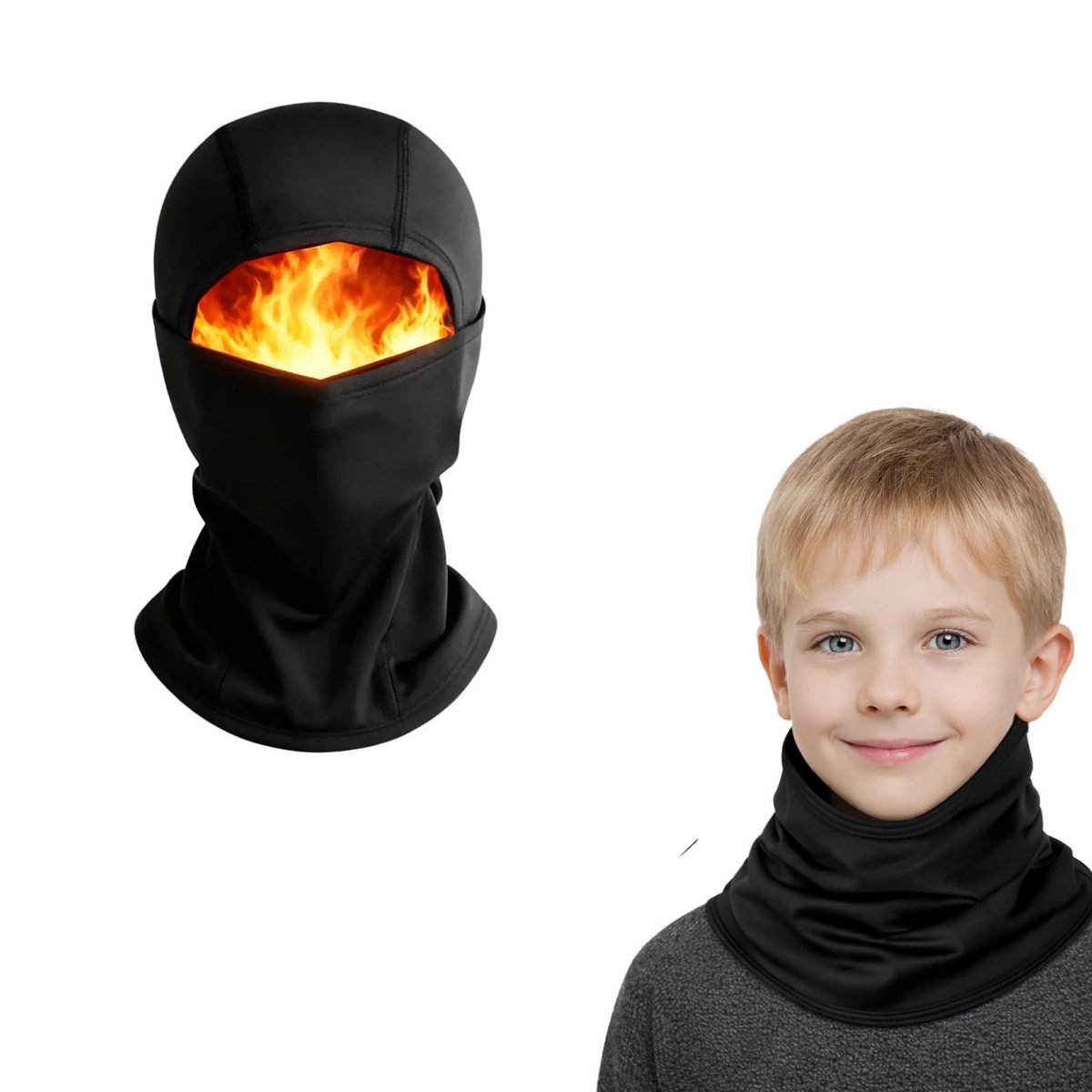 Elzusha - Winddichte Balaclava voor Kinderen, Ademend en Comfortabel