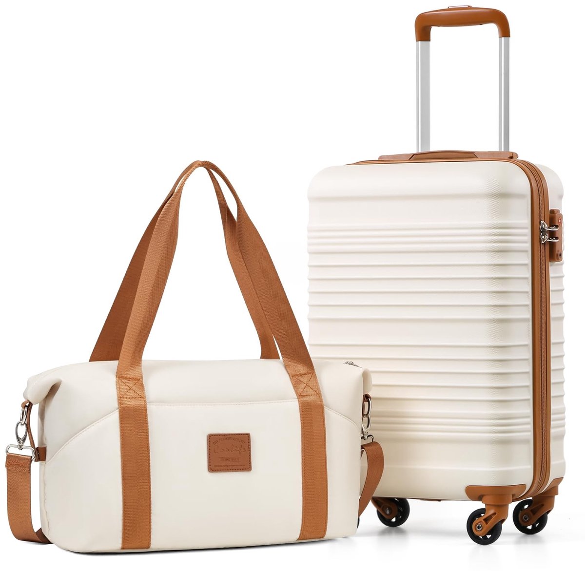 Elzusha - Set van 2 Cabin Koffers met TSA Slot (55 x 35 x 20 cm)