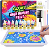 Wootoy knutselpakketten Meisjes 6 7 8 jaar - Schilderen - Creatief Knutselen Voor Kinderen - Glow in the Dark Water Marmerverf - Cadeau Speelgoed Meisje 6-12 jaar