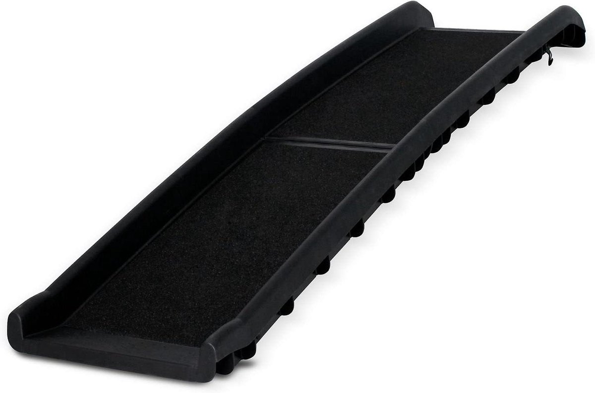 Hondenladder - Hondenramp - Veilig In- en Uitstappen - Inklapbaar Lichtgewicht - 156x40x9 cm - Zwart