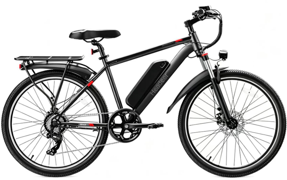 HEADEER BK1350 E-bike - 26 inch - 56km actieradius - 48V 13.5Ah accu - Topsnelheid 25 km/u - Zwart thumbnail 2