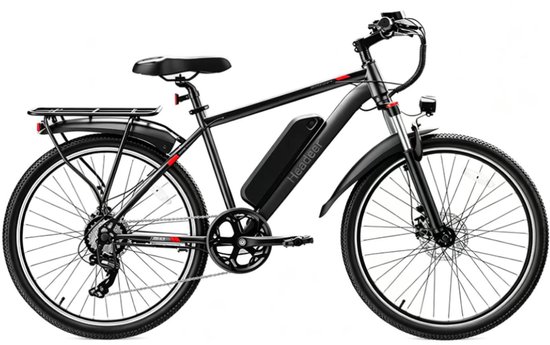 HEADEER BK1350 E-bike - 26 inch - 56km actieradius - 350W motor - 48V 13.5Ah accu - Topsnelheid 25 km/u - Zwart — afbeelding 2