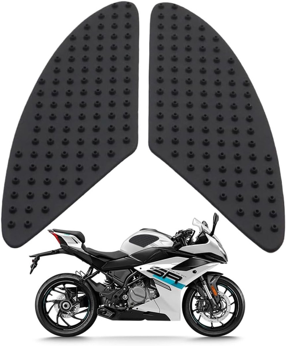 2 Stuks Universele Motor Tank Bescherming - Zelfklevende Antislip Rubber Pad voor Motor - 3D Kniebeschermers en Tankbeschermers