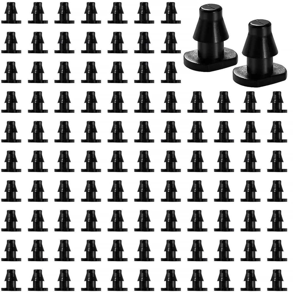 100 Stuks 4/7mm Drip Irrigatie Fittingen, Eindpluggen voor 1/4 Inch Drip Slang, Waterbesparende Irrigatie Oplossingen voor Tuin en Landbouw