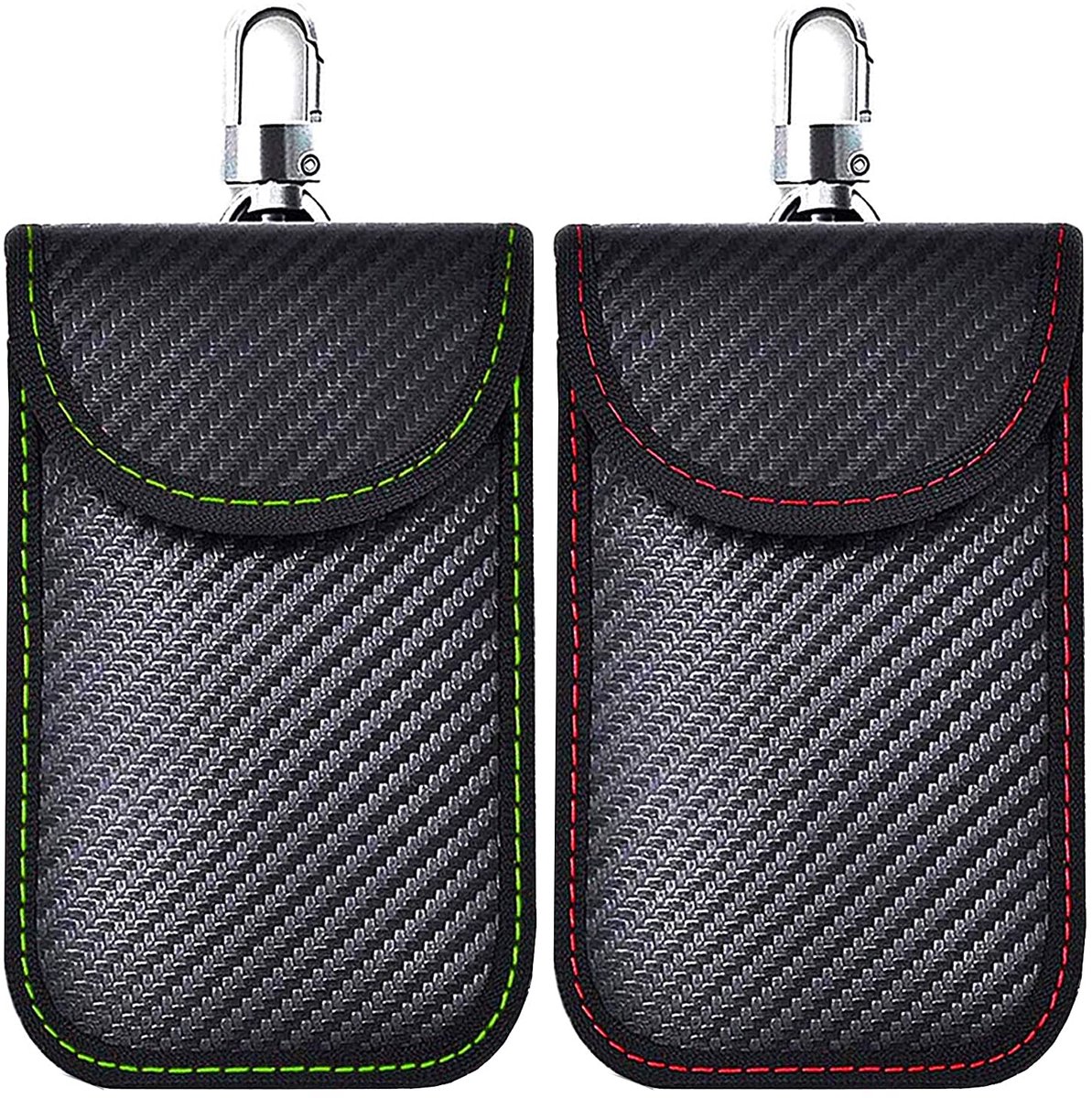 Todoxi Faraday-zakje - 2-pack Autosleutel Signaal Blocker RFID-bescherming voor Sleutelloze Auto - ShopVlot
