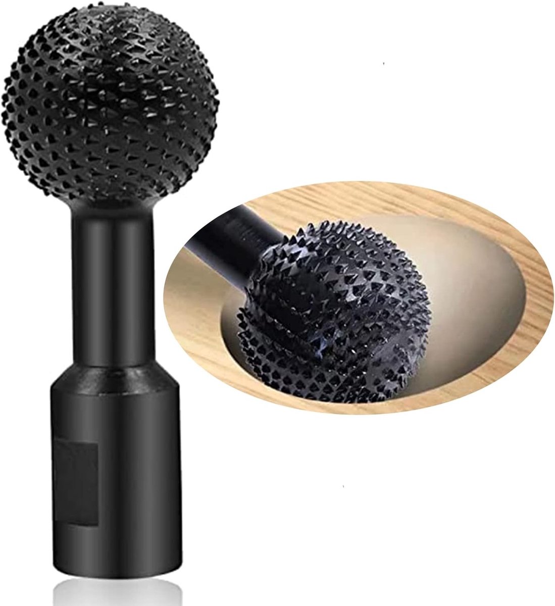 Houten Frees voor Houtbewerking 14 mm - Ball Cutter, Schuurkoppen en Vijl voor Haakse Slijper 115/125 mm