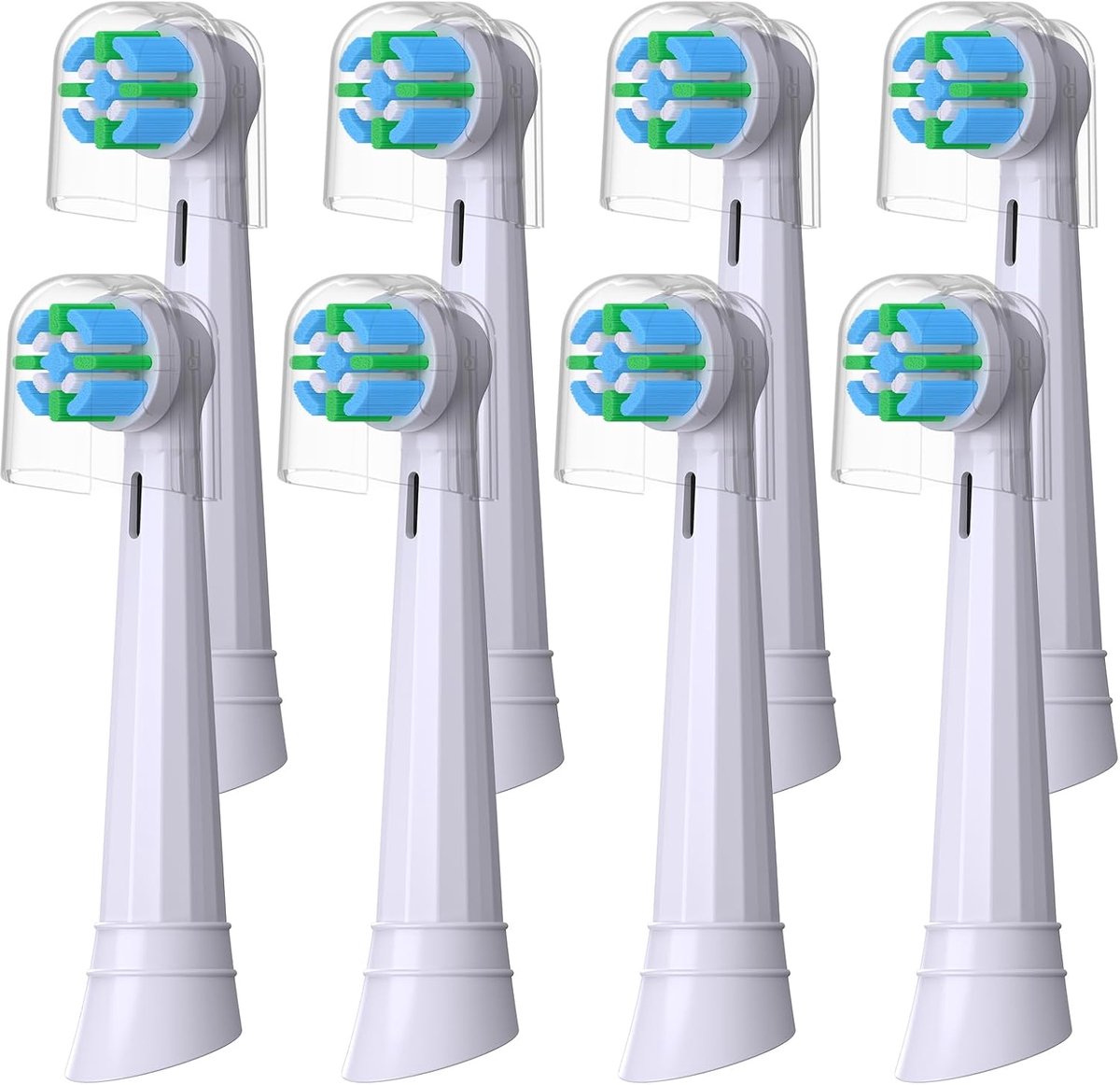 Borstelkopjes geschikt voor Oral B iO 2 3 4 5 6 7 8 9 10 elektrische tandenborstel - Deep Clean vervangende borstelkopjes voor een zachte verzorging - wit