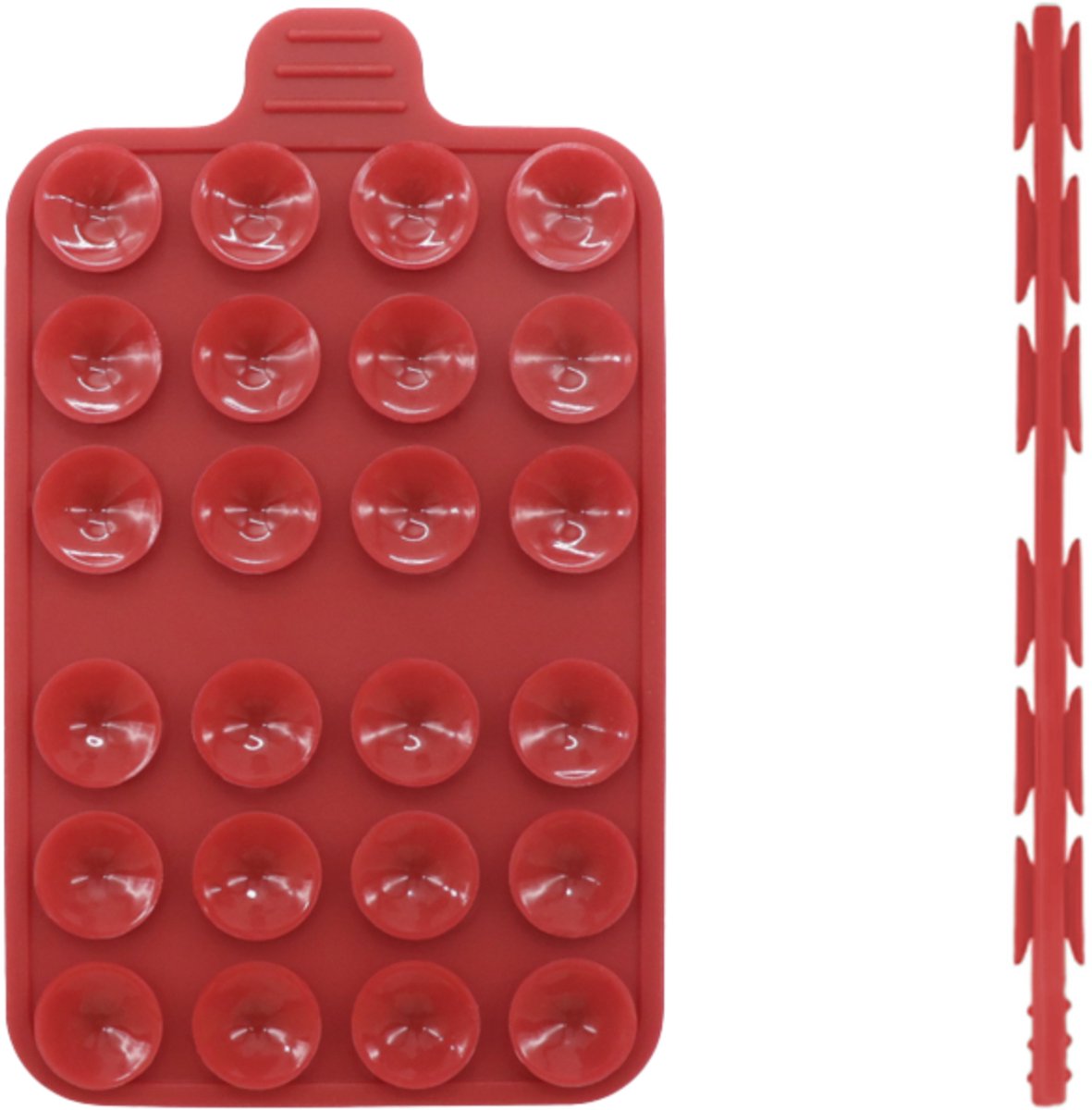 Tectier Dubbelzijdige Zuignap Telefoon Zoals Octobuddy - Rood
