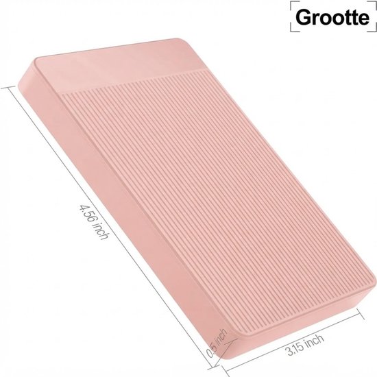 Ploutos® Harde Schijf - Draagbare Harde Schijf voor PC, Laptop & Console - Ultradunne Draagbare Harde Schijf - Roze - 12cm x 8cm x 2cm van ploutos — afbeelding 2