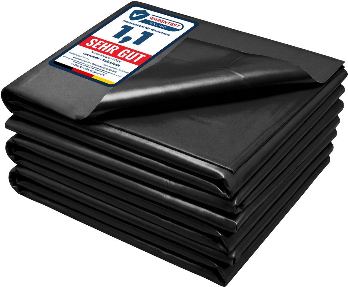 Garronda Vijverfolie 8 x 8 m PE 0,5 mm UV-bestendig 3-laags GD-0257