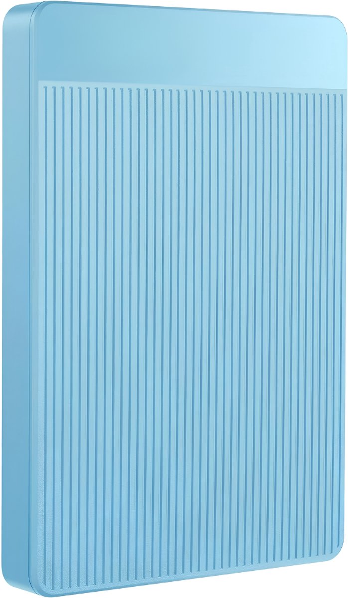 Ploutos® Harde Schijf - Draagbare Harde Schijf voor PC, Laptop & Console - Ultradunne Draagbare Harde Schijf - Lichtblauw - 30cm x 21cm x 4cm