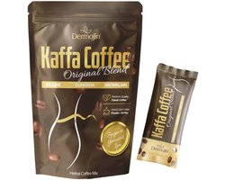 Dermojin Kaffa Koffie – Inuline, Bromelaïne & Guarana – Oploskoffie – 20 Sachets – 100 g