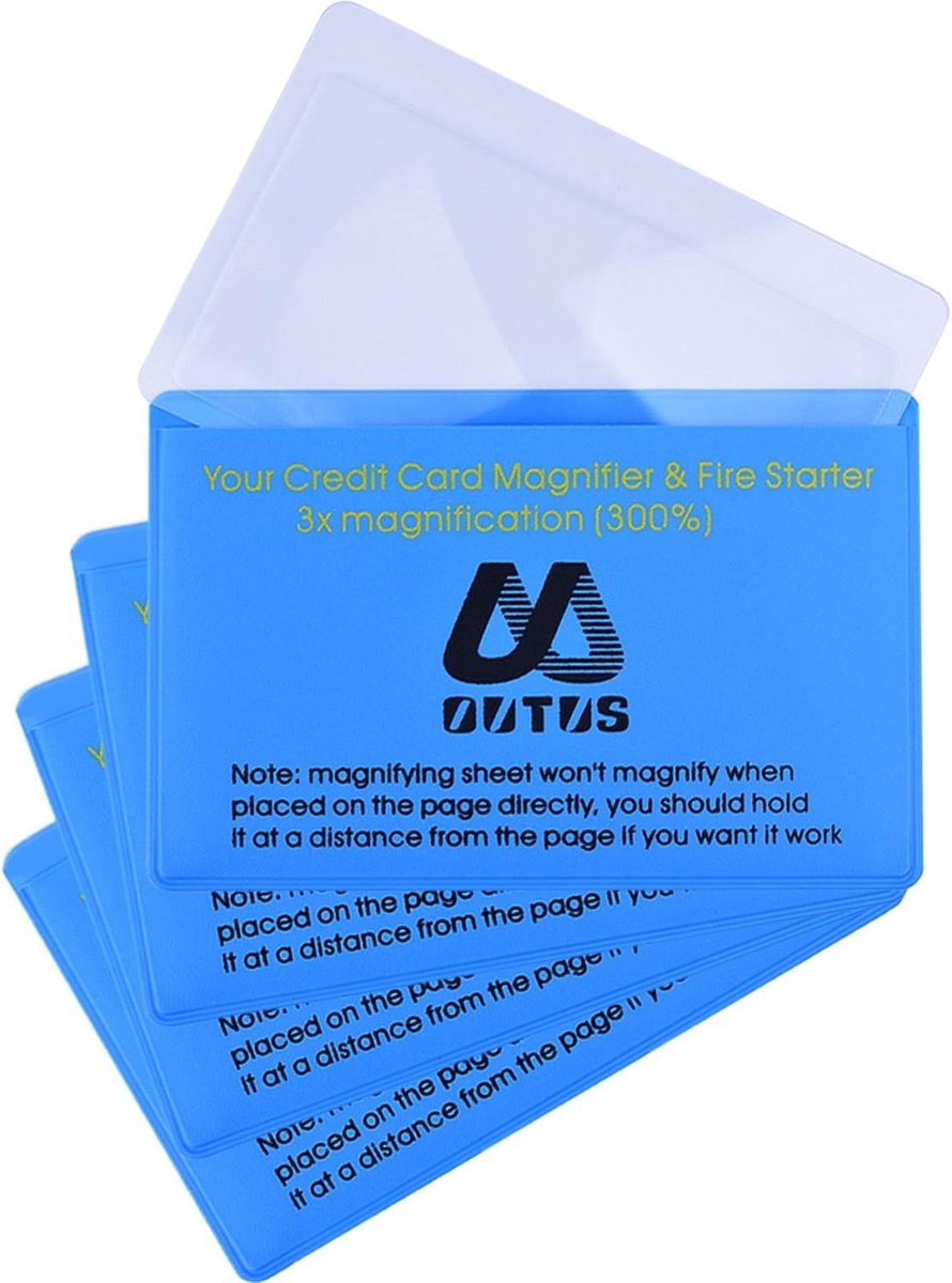 Vergrootglas Kind - Transparant - 8,5 x 5,5 cm - Compact en Handig - Voor Thuis en Onderweg