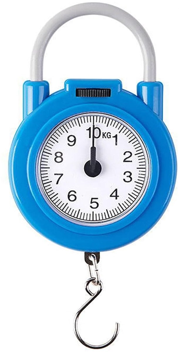 Keukenschaal - Blauw - Handmatige 10 Kg Veerschaal - Voor Koken en Bakken