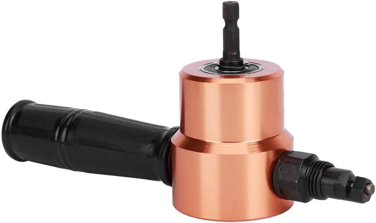 Dubbelkoppige Snijder - Metaalschaar Plaatwerker - Metaal Bewerken - Ergonomische Grip - Compact Ontwerp - Zilver
