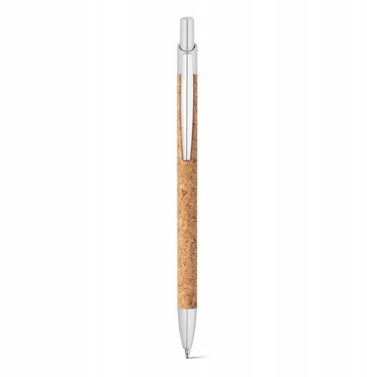 Merkloze Pen van Kurk en Aluminium met Cadeauverpakking