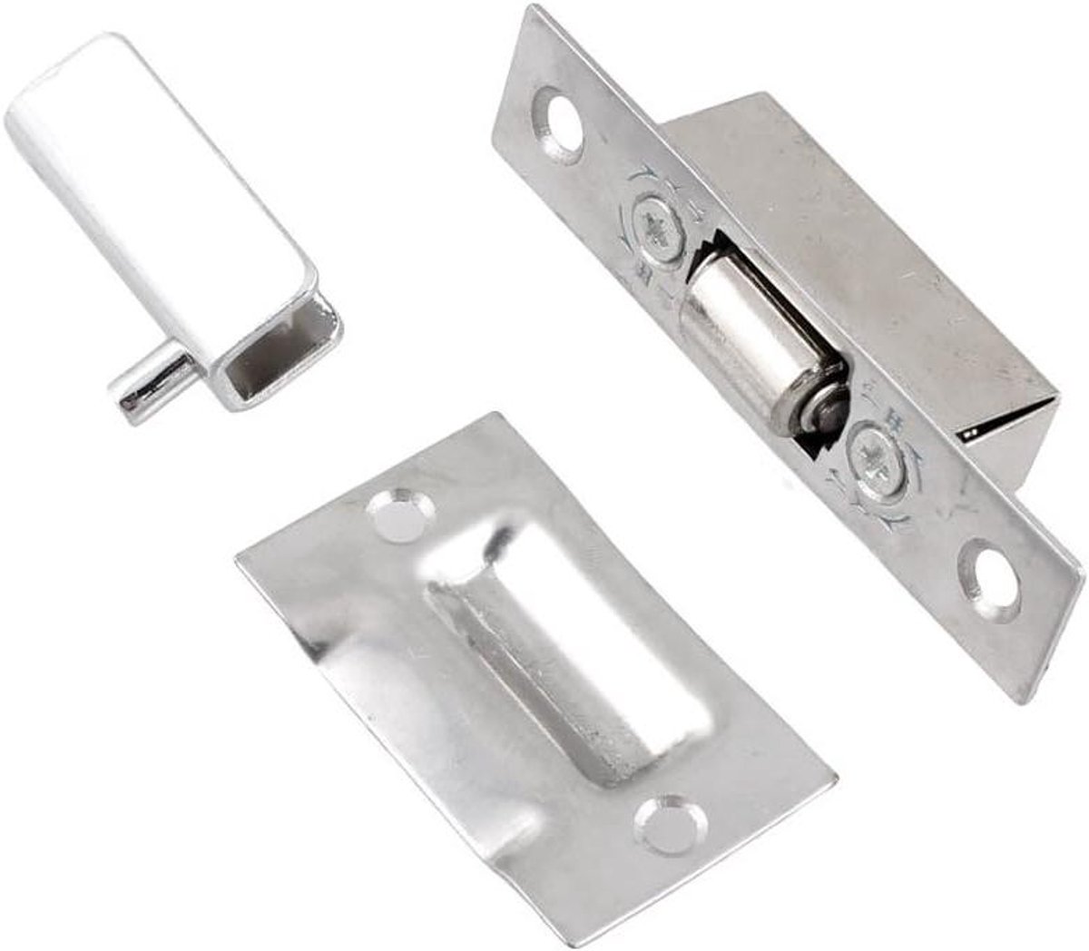 Deur Balvanger - Kogelvanger Sluiting - Deuren Gesloten Houden - Eenvoudige Installatie - 89 cm Lengte - Zilverkleurig