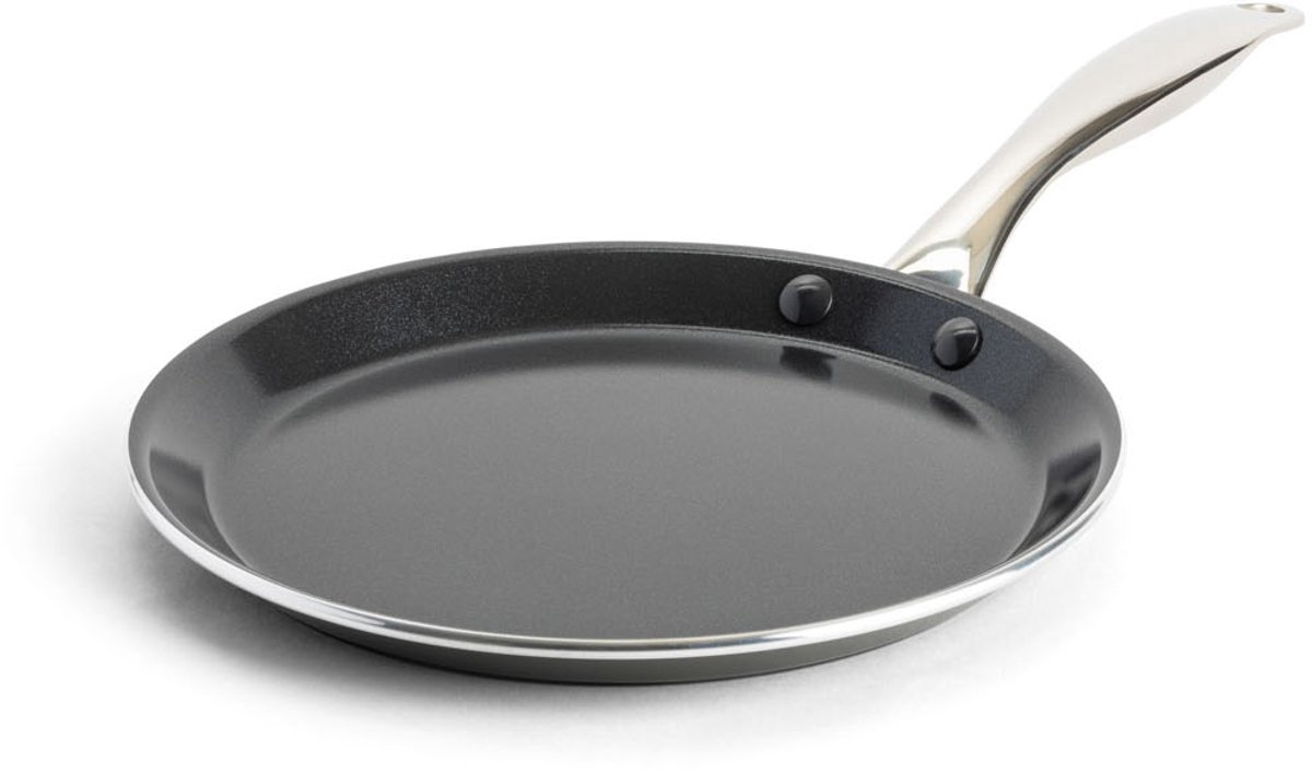 Dagelijkse kost Pannenkoekenpan 28cm - PFAS-vrije antikleeflaag - Koekenpan inductie - Keramische koekenpan - Ovenbestendig tot 220°C - Zwart