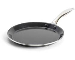 Dagelijkse kost Pannenkoekenpan 28cm - PFAS-vrije antikleeflaag - Koekenpan inductie - Keramische koekenpan - Ovenbestendig tot 220°C - Zwart