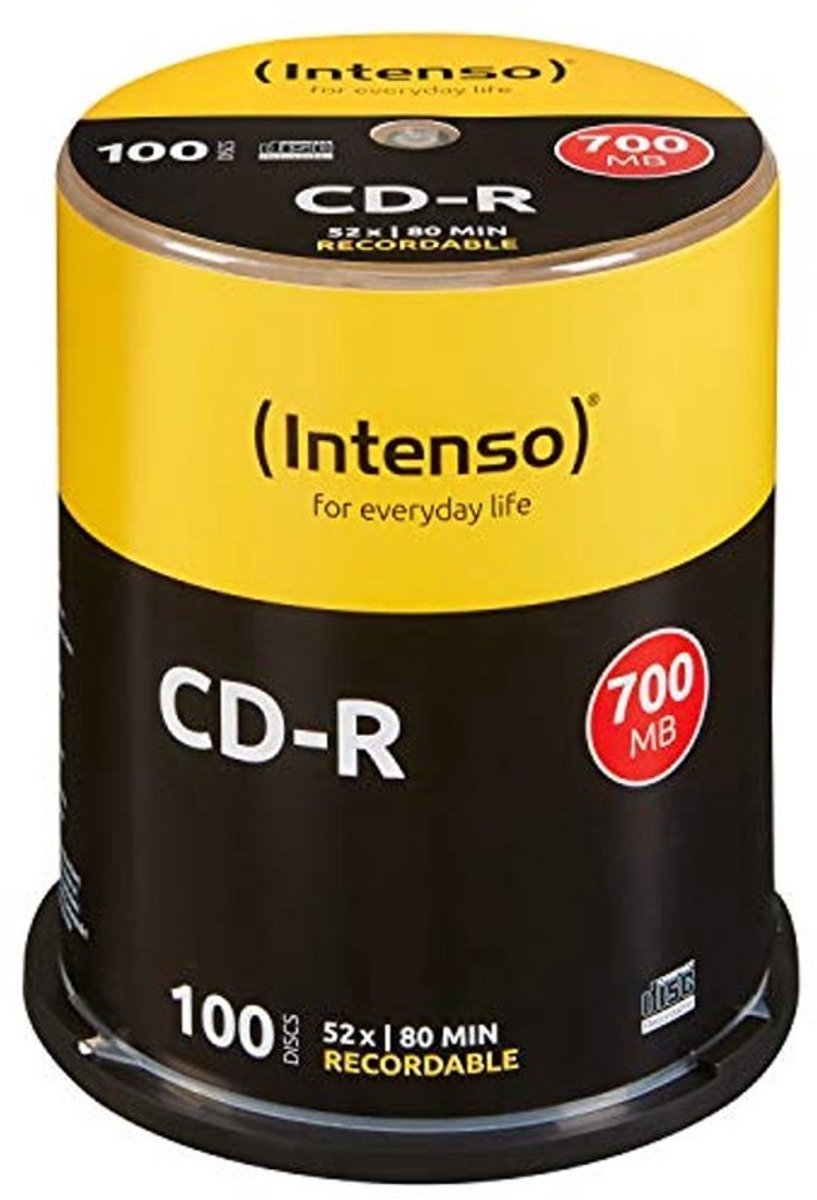 CD-R Spindel 700MB 52x - Onbewerkte CD's - 100 Stuks