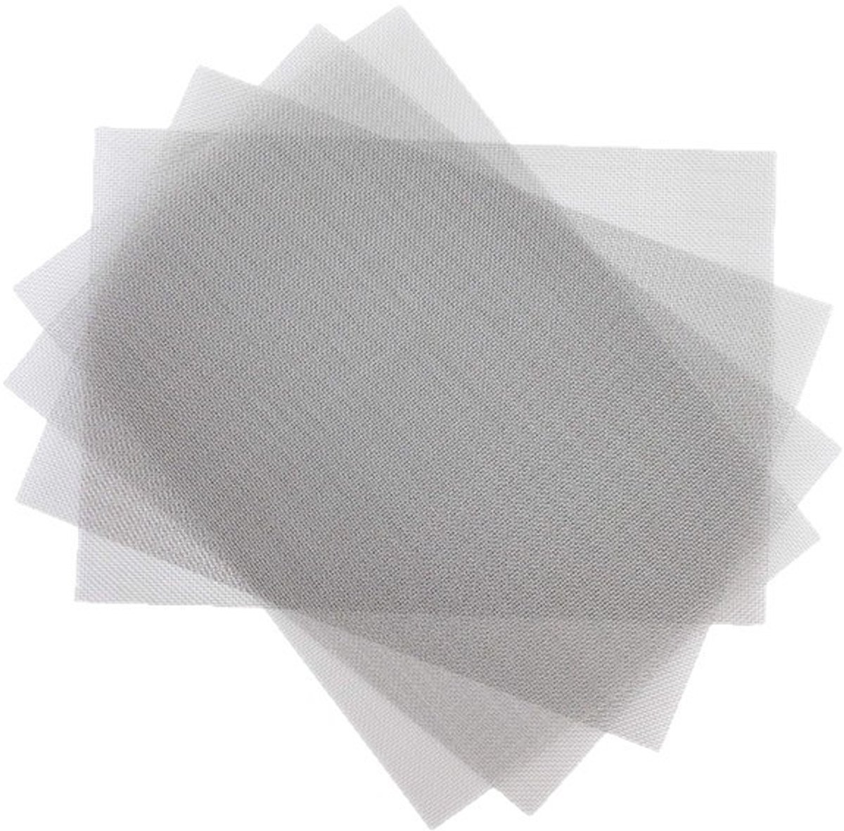 Verpakking van 5 stuks, 20-mesh 304 roestvrijstalen draadgaas, doe-het-zelf knutselzeef.-zilver-21*30cm