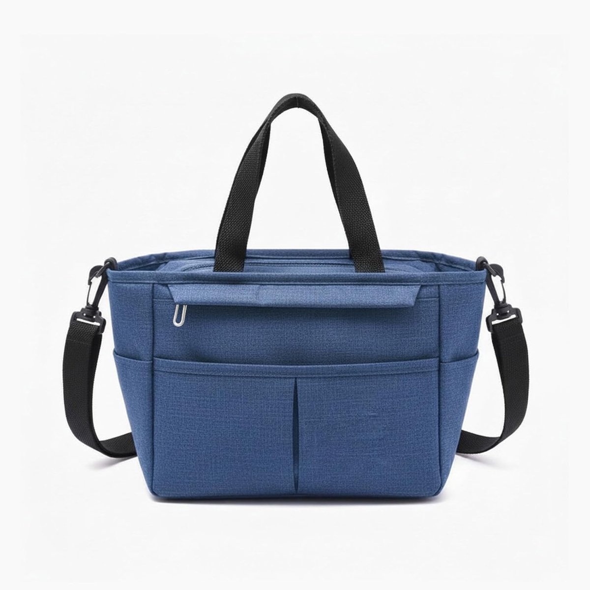 Isolatie lunchtas 7 liter, thermische en opvouwbare tas met voedselcontainer, ideaal voor werk, reizen en picknick, marineblauw