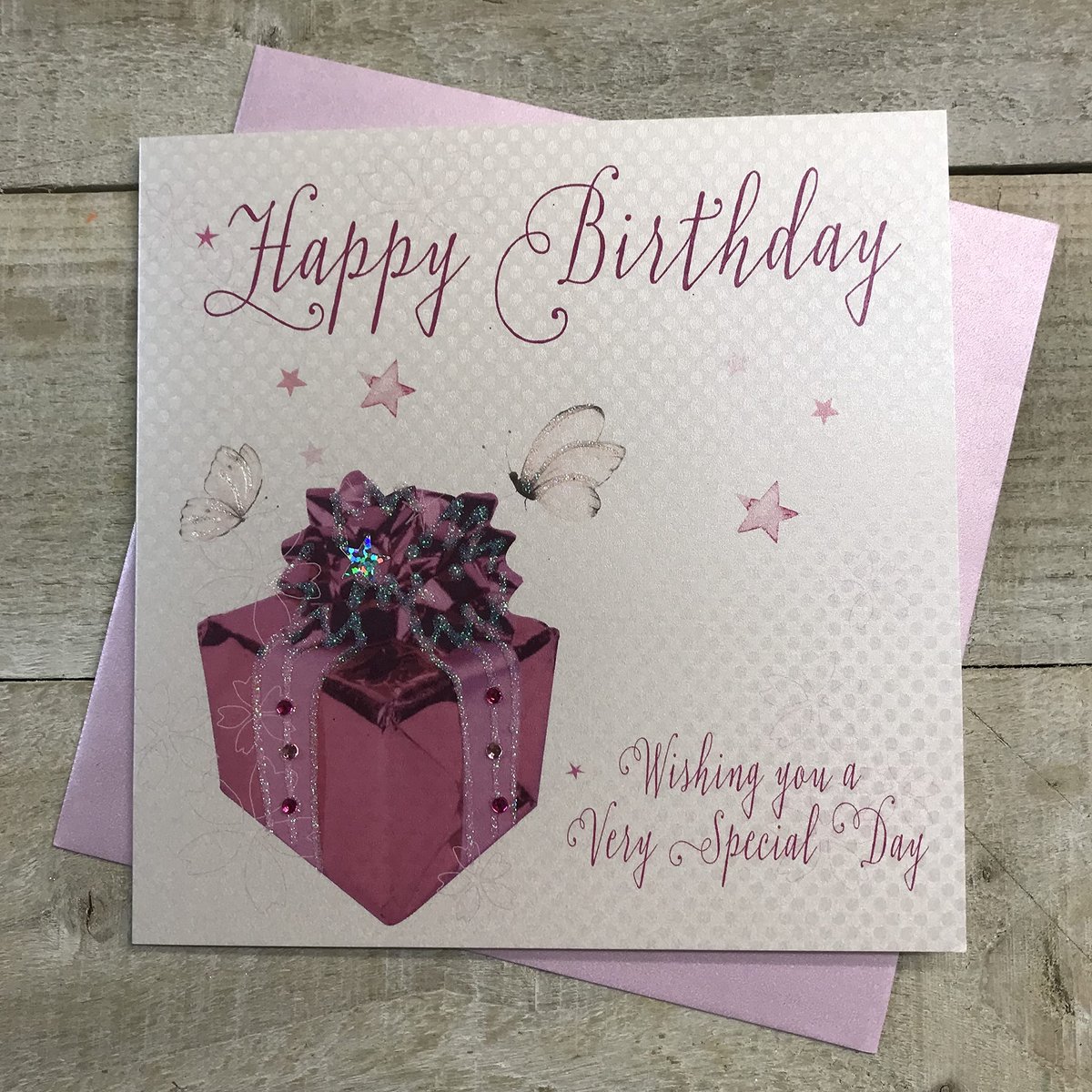 WHITE COTTON CARDS handgemaakte verjaardagskaart, wit - ShopVlot