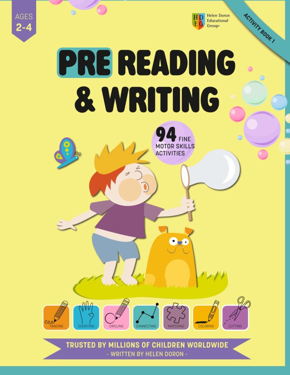 Helen Doron Pre-Read & Write Activity Book 1: 94+ Play-Based Activities for Ages 2-4 to Build Fine Motor Skills - ShopVlot