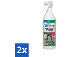 2 x HG Roestvlekken Verwijderaar 500 ml - Roestvlekken Verwijderen - Roestverwijderaar - Roestvlekkenreiniger - Roestvlekken Op Tegels - Roestvlekken Op Natuursteen