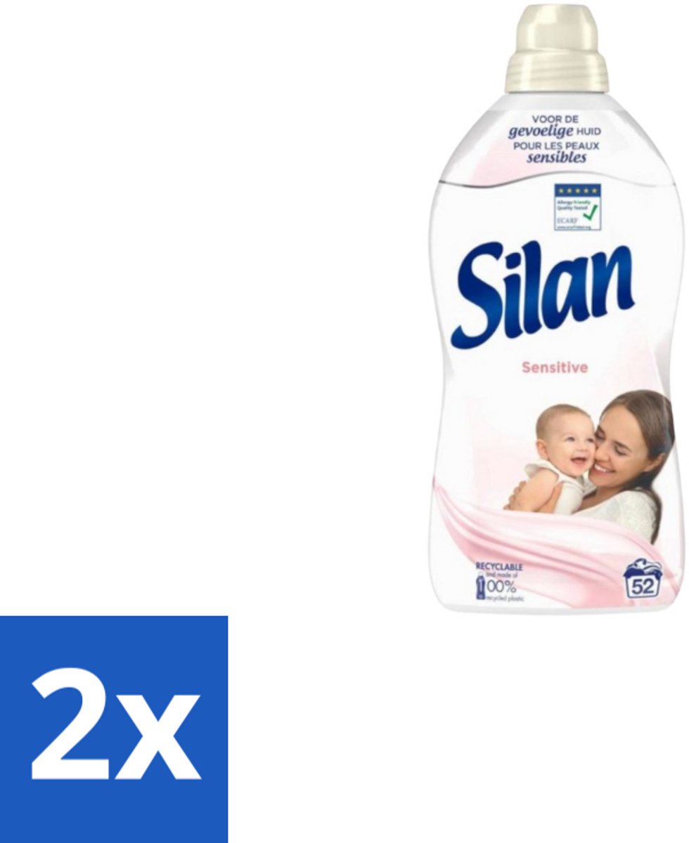 Silan – Wasverzachter – Sensitive – 1144 ml - Voordeelverpakking - 2 stuks