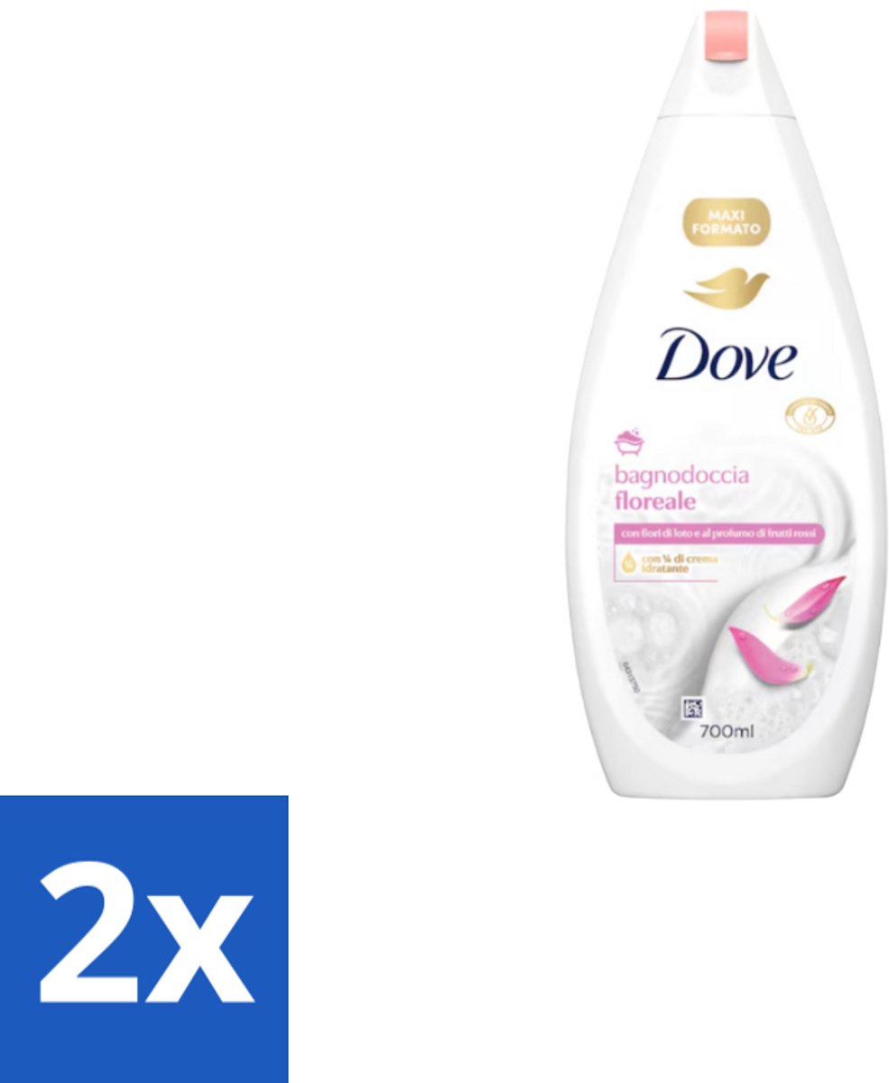 Dove – Badcrème – Soothing Almond Oil & Hibiscus – 720 ml - Voordeelverpakking - 2 stuks