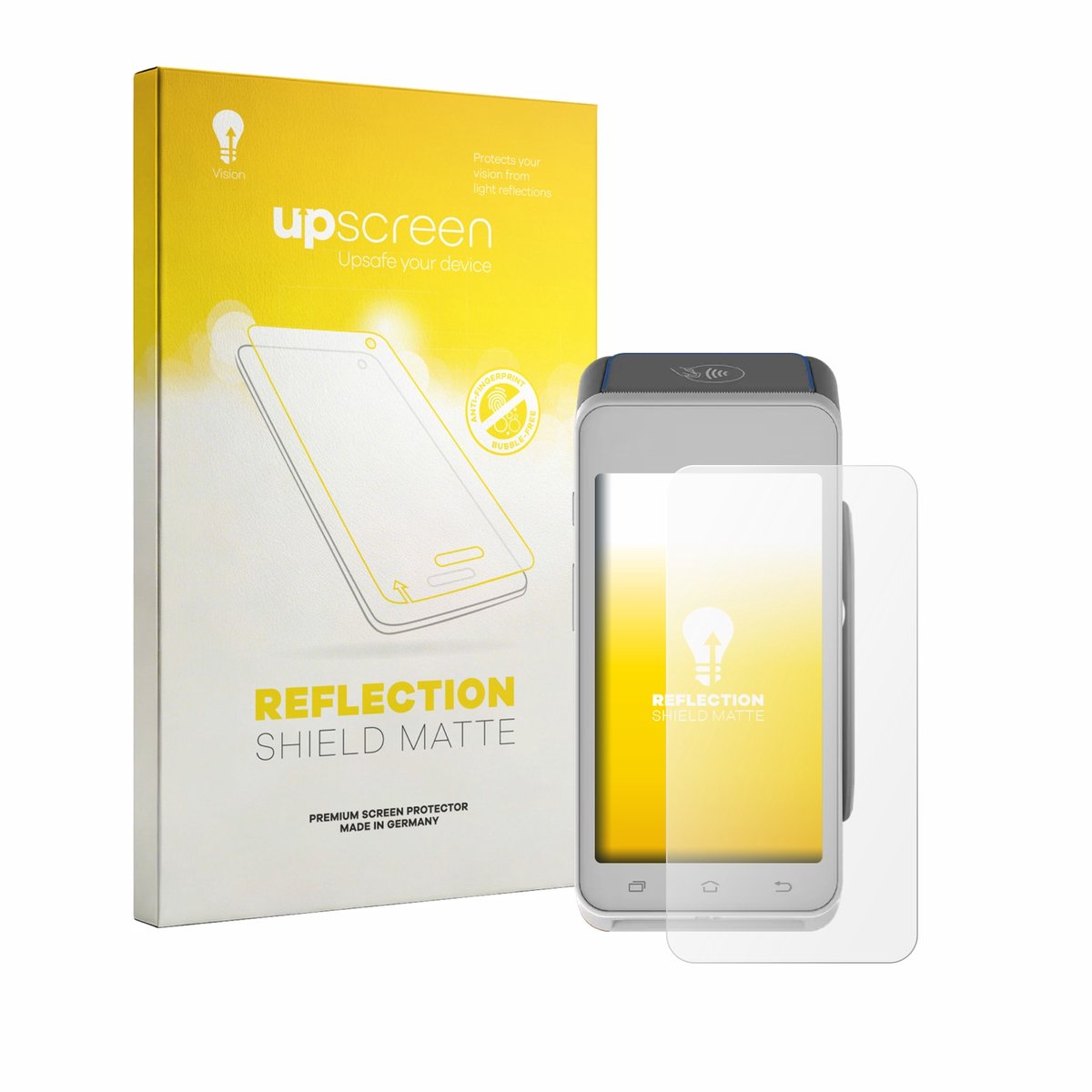 upscreen - Screenprotector voor Pax A910S - Folie Beschermfolie anti glare matte