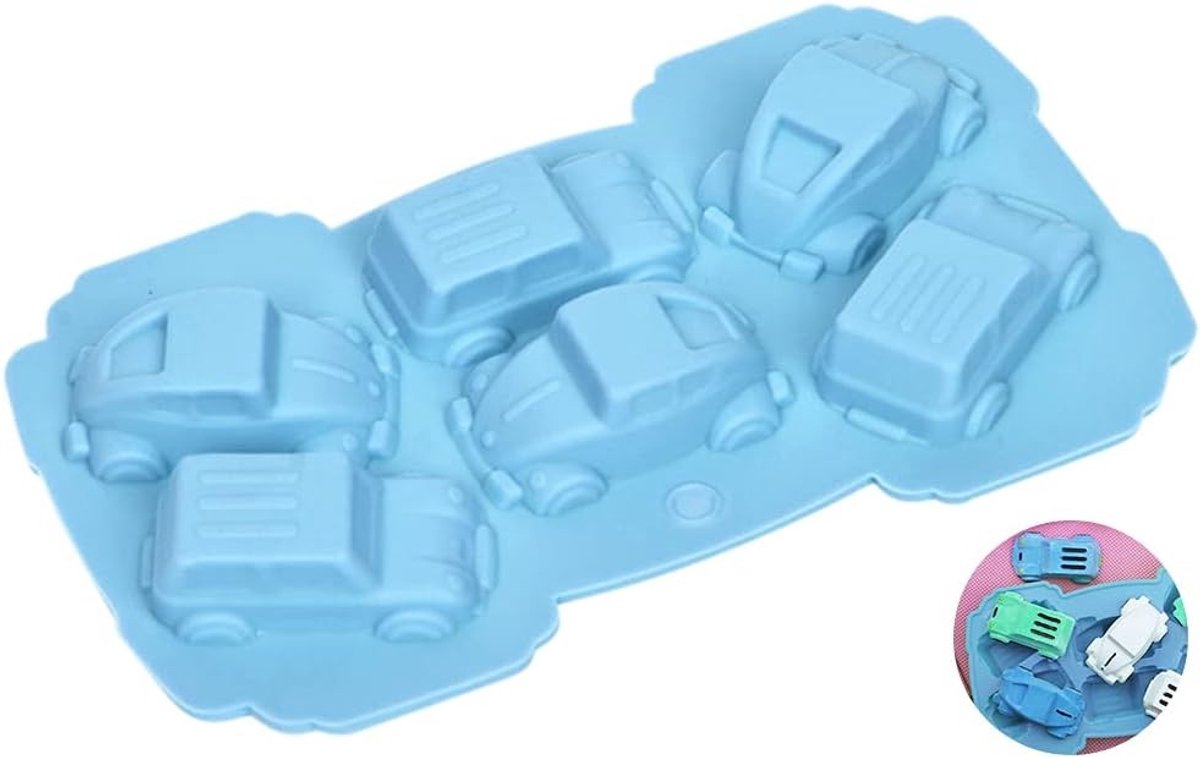 Siliconen bakvorm met 6 holtes voor muffins, cakes, brood, chocolade, jelly en snoepjes
