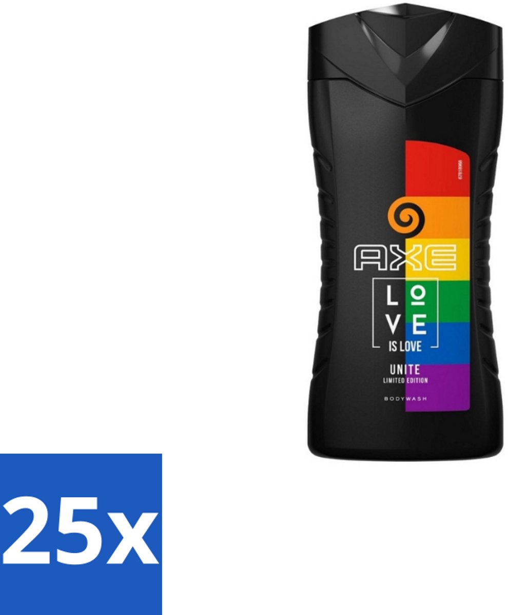 AXE – Bodywash – Unite Love Is Love – 250 ml - Bulkverpakking - 25 stuks