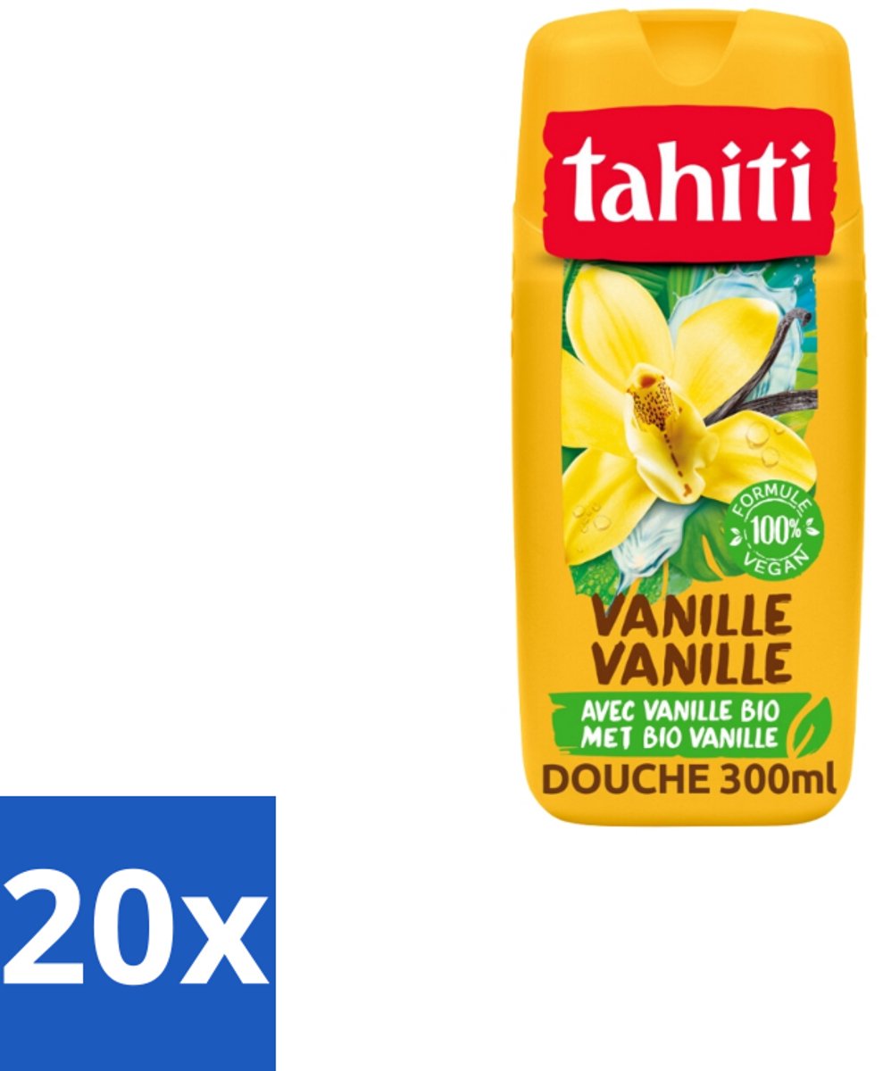 Tahiti – Douchegel – Vanille - 315 ml - Bulkverpakking - 20 stuks