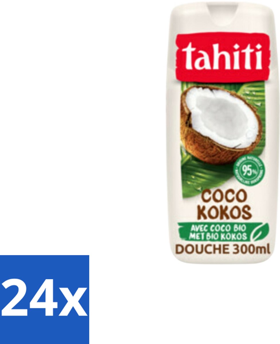 Tahiti – Douchegel – Coco - 315 ml - Voordeelverpakking - 24 stuks