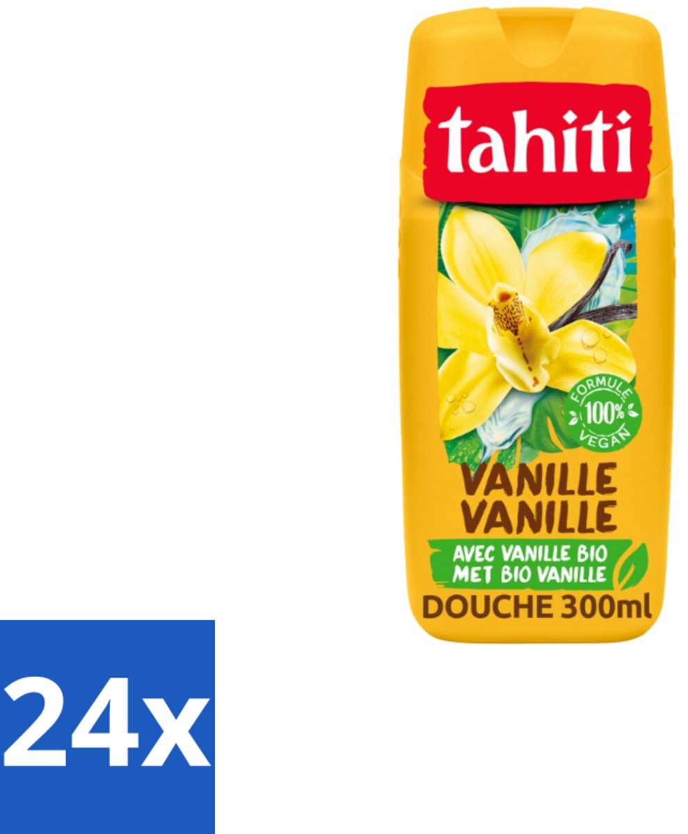 Tahiti – Douchegel – Vanille - 315 ml - Voordeelverpakking - 24 stuks