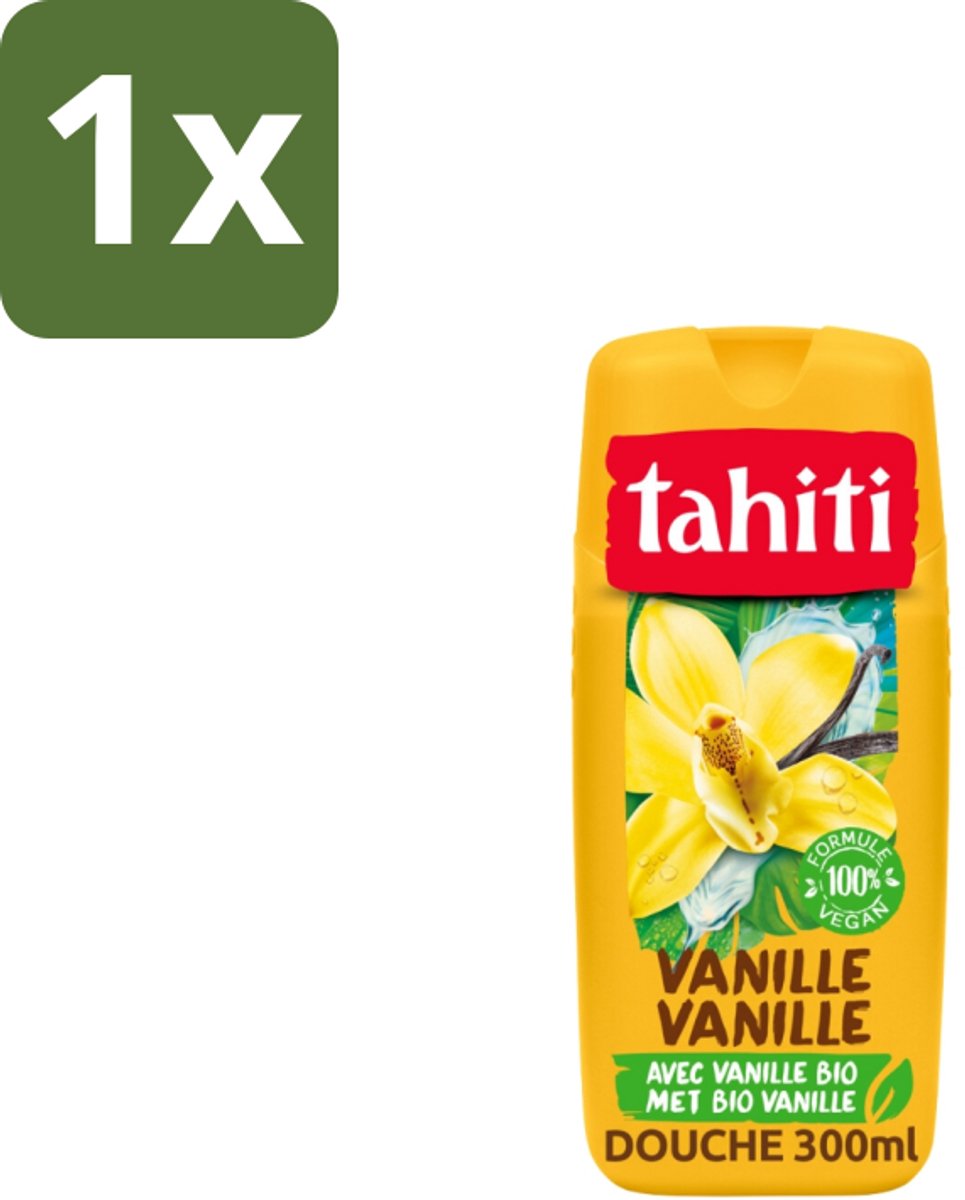 1 x Tahiti – Douchegel – Vanille - 315 ml - Douchegel - Vanille - Huidverzorging - Sheabutter - Amandelolie