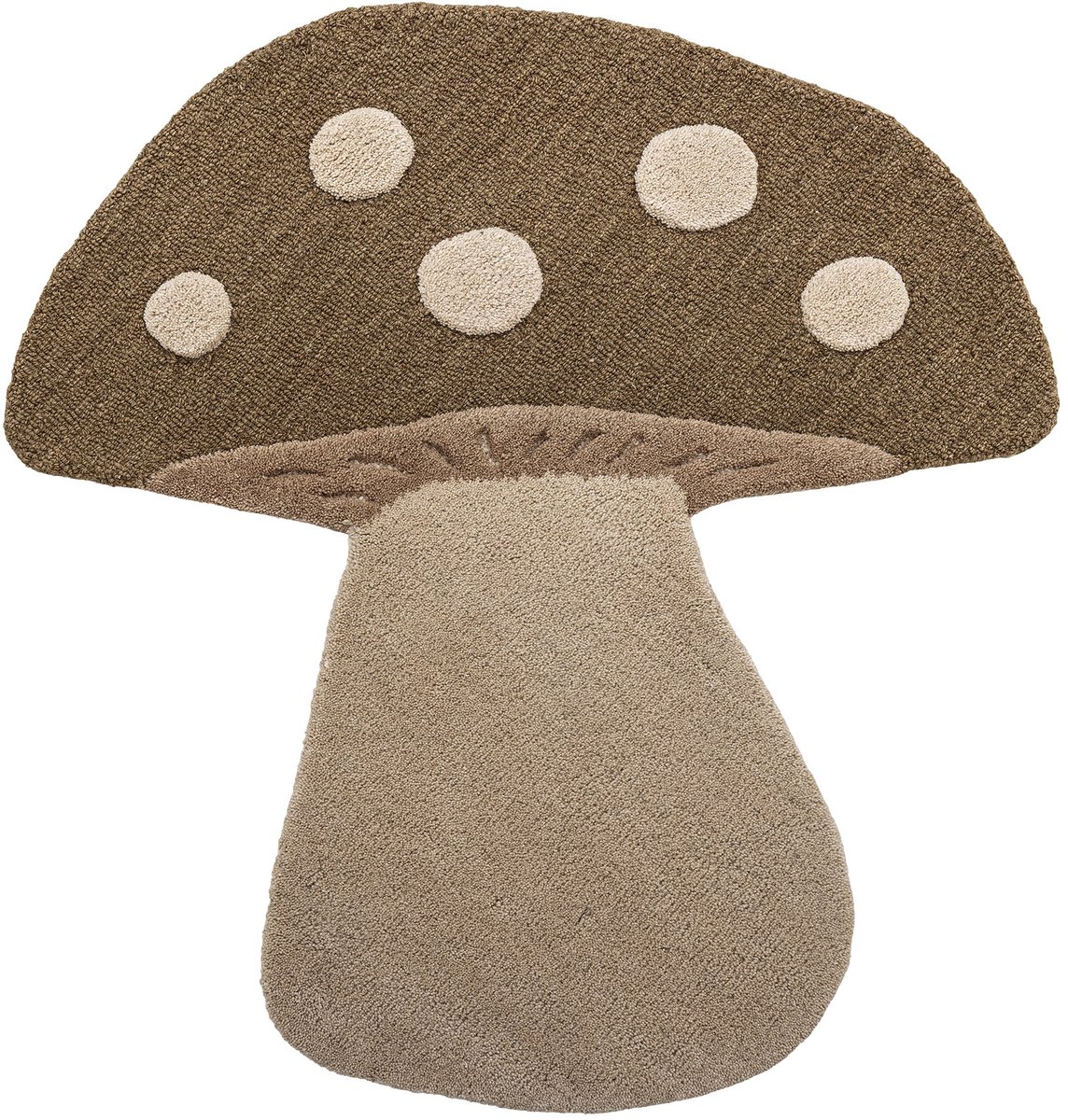 Bloomingville Vloerkleed Mushroom Paddenstoel Bruin