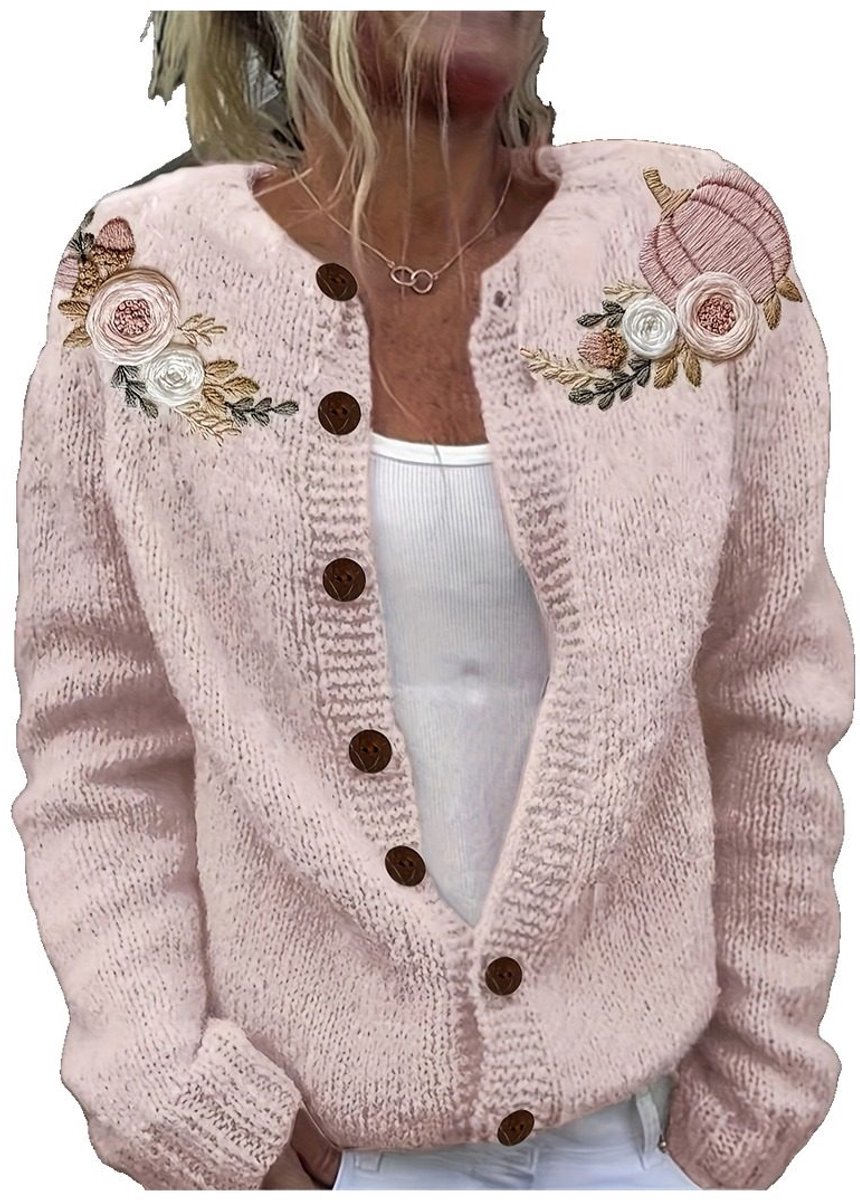 Currero Cardigan Dames Vest Vrouwen Met Knopen Volwassenen Warm Gebreid Vest Long Gemengde Kleur